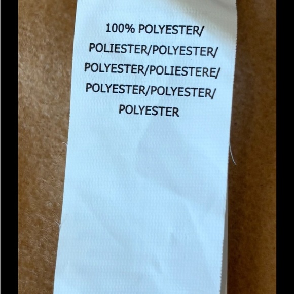 JustFab 100% Polyester Tan Long Sleeveless Waistcoat - Picture 10 of 10